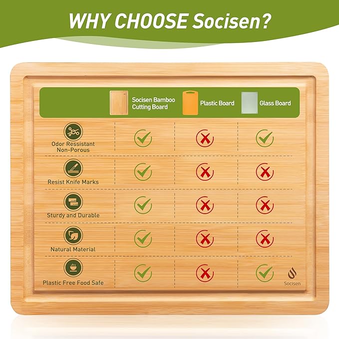 Bamboo Cutting Board Set Non Slip Feet Over Sink Kitchen Gadgets Seller 2024 First Apartment Essentials New Home Must Haves Things Stuff Accessories House Warming Decor Housewarming Hostess Host Gifts