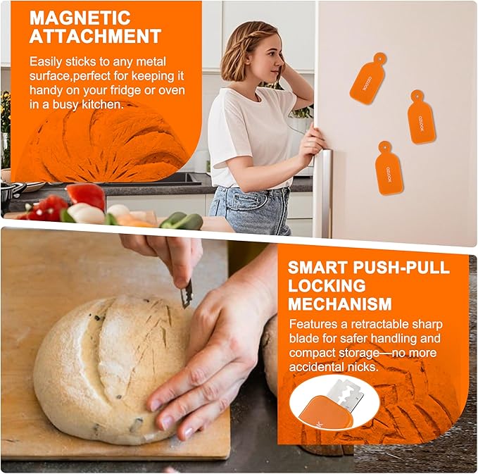 Sourdough Starter Kit,34oz Sourdough Starter Jar,2 X Cotton Rope Banneton Bread Proofing Basket with Bread Lame, Scraper,Sling, Dough Whisk,Perfect Gifts for Bakers Sourdough Bread Baking Supplies