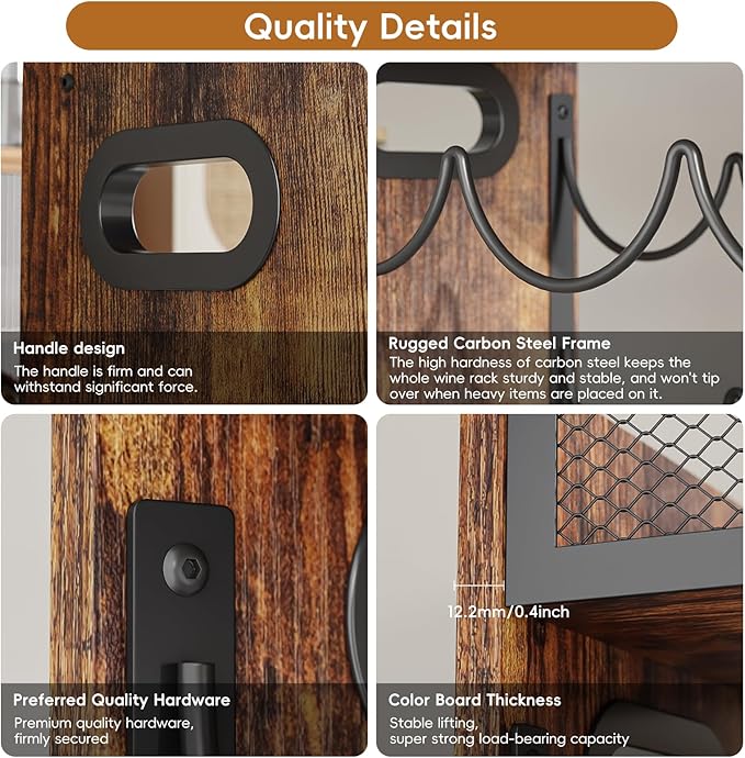 KLM 2-Tier Wine Rack, can Hold 8 Bottles.Suitable for Home Kitchens, Restaurants, Food Pantries, cabinets, and Bars.