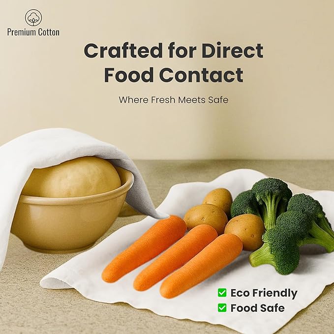 Dish Cloths Cotton| Kitchen Wash Cloth | Shop Towels Absorbent and Lint Free Flour Sack| Dishcloths for Kitchen Washing Dishes| Thick Absorbent Quick Dry Dish Rags | 4 Pack 13"x13" White