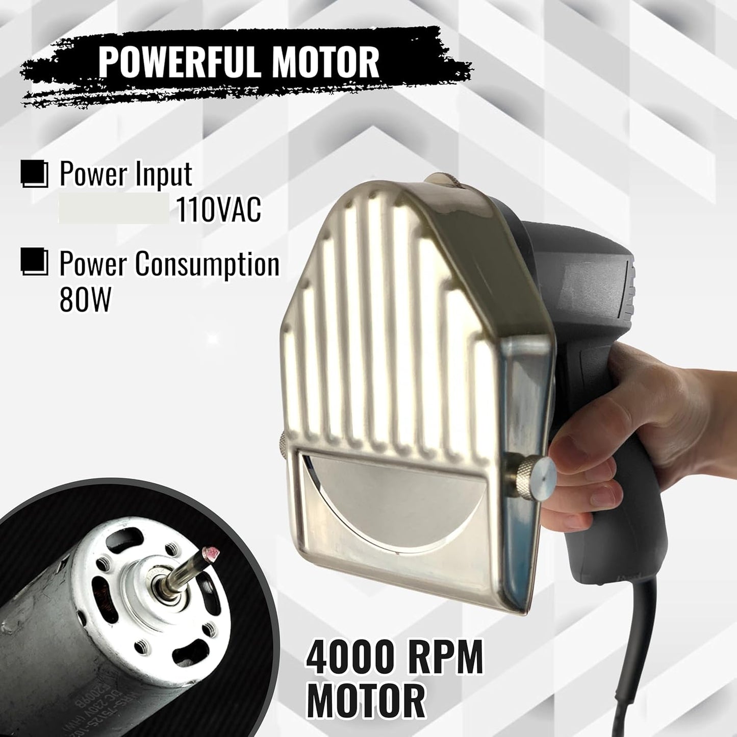 Electric Kebab Meat Slicer Electric Kebab Knife Electric Meat Slicer Shaver With 2 Blades For Cutting Shawarma Doner Kebab - Black