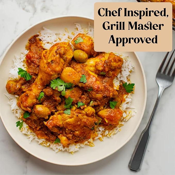 Asian BBQ Seasonings and Rubs for Beef, Salmon & Chicken, Asian Seasoning with Pineapple Ginger & Chili Flakes Sesame Seeds, Scallions | Seafood Seasoning and Spices for Cooking | Kosher, Non-GMO, Vegan, Gluten-Free - 5.3 Oz