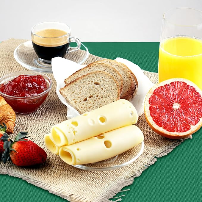 homing Rectangle Vinyl Tablecloth, Waterproof Spillproof Plastic Flannel Backed Table Cloth, Wipe Clean Table Cover for Dining, Buffet Parties and Camping (Emerald Green, 60" x 120")