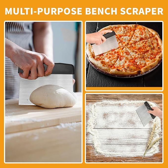 Silicone Baking Mat Sets, Dough Mat with Macaron Baking Mat Pastry Cutter Rolling Pin,Food Safe Pastry Mat, Reusable Cookie Sheets Liner