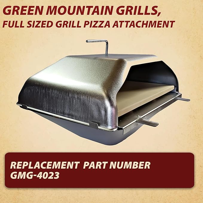 Green Mountain Grill Pizza Oven Attachment Ultimate Combo Includes Peel & Cutter