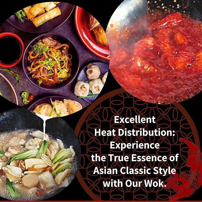 Kanda Iron Beijing Wok - Lightweight and Durable - Perfect for Authentic Japanese Cooking - 11.8 inch 30cm