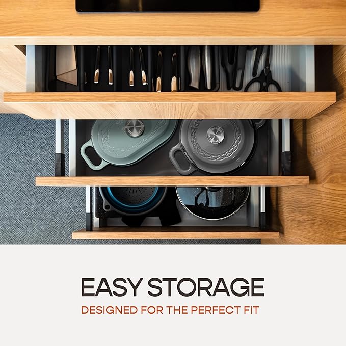 Enameled Cast Iron Dutch Oven for Sourdough Bread Baking | 6 Quart Pot with Lid | 10 Inch Ceramic Enamel Thick Coated Cookware Set with Non Stick Silicone Baking Mat for Cooking (Grey)