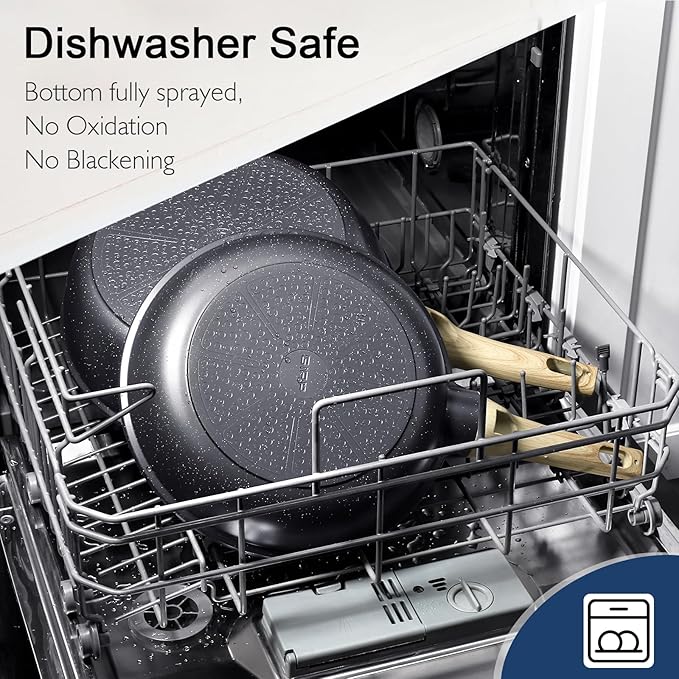 GiPP Ceramic Pots and Pans Set Non Stick - 17 Pcs Nonstick Cookware Set, Non-toxic Healthy Kitchen Cooking Set w/Frying Pans Set, Dishwasher Safe, PFAS PTFE PFOA PFOS Free