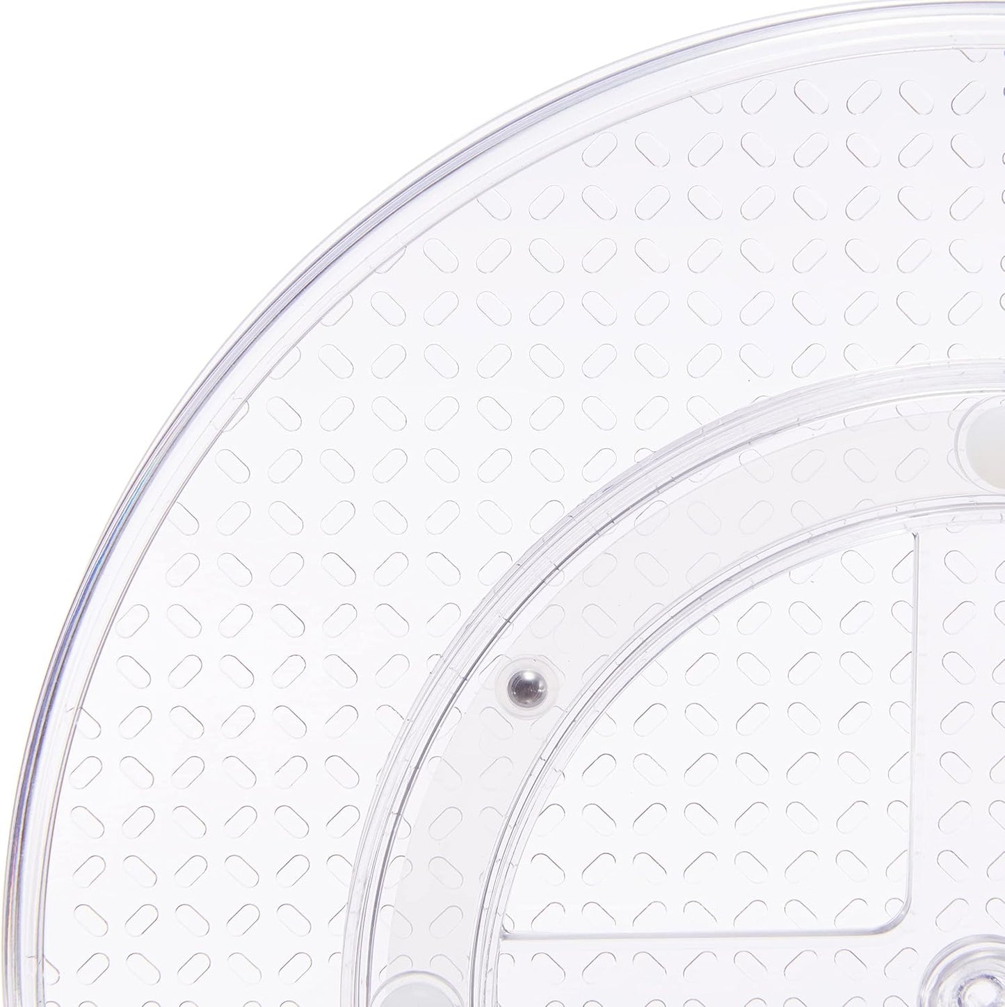 Amazon Basics Clear Lazy Susan Turntable Organizer, 12-Inch, 2-Pack