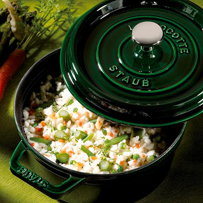 Staub Cast Iron Cocotte Made in France, 4-qt, Basil