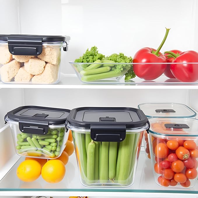 4 Cup Square Borosilicate Glass Food Storage Containers, 32oz Tall Glass Soup Containers with Lids, Large Square Meal Prep Bowl for Food, Salad, Lunch, Deli, Microwave, Freezer Saf (4Pack)