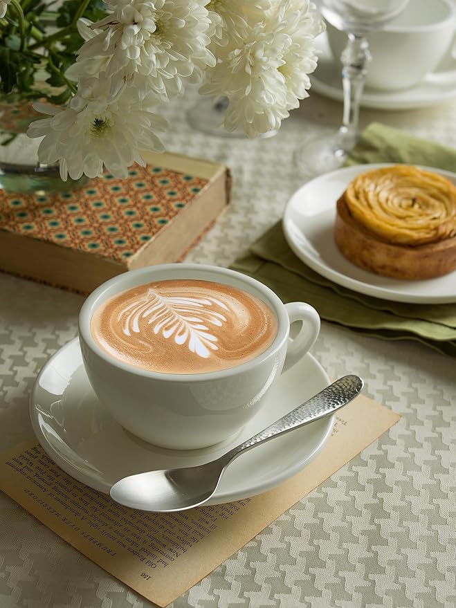 Matte Silverware Set, 18/10 Stainless Steel Satin Flatware, Modern Brushed Finish Cutlery, Dishwasher Safe & Durable, Built to Last (60-Piece, Fidenza Hammered)