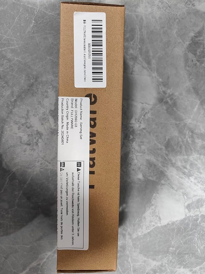 Matte Black Serving Utensil Set, 9.5-inch Stainless Steel Large Serving Spoon and Serving Fork, Satin Finish