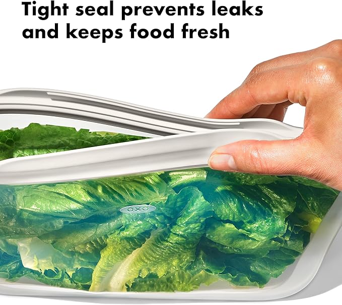 OXO Good Grips Silicone Reusable Bag – Stand-Up Snack (12 oz) – Watermelon