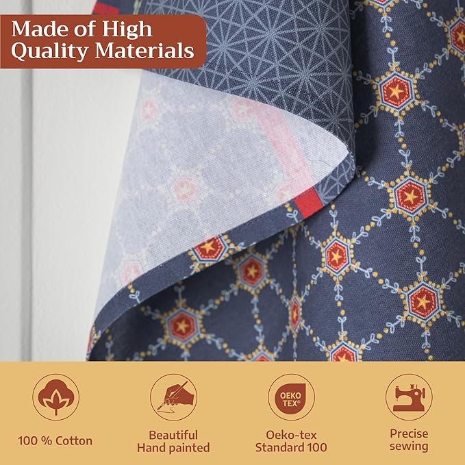 Maison d' Hermine Kitchen Towels Set of 3 100% Cotton 20" x 27.5" Reusable Cloth Tea Dish Towels Absorbent with Hanging Loop for Kitchen Dining Thanksgiving Christmas Decorations (Christmas Joy)