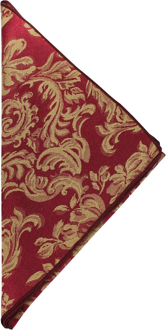 Ultimate Textile Miranda Damask Bordeaux Cloth Napkins - 17" x 17" (Set of 120) Square Washable Cotton Polyester for Wedding, Party & Dining Events