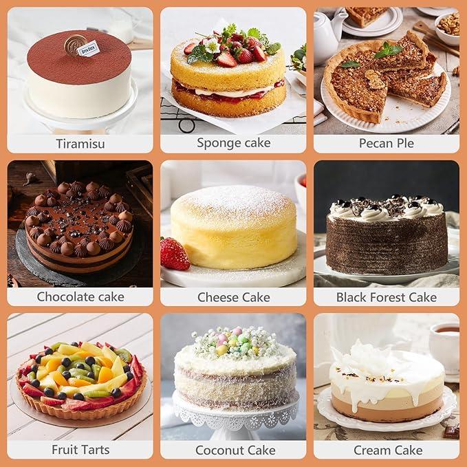 4" 7" 9" Cake Pan, Removable Bottom & Easy Releasing, Leakproof & Nonstick Round Cake Pans, 304 Stainless Steel Baking Pans Set, Non-Toxic & Healthy, Dishwasher Safe