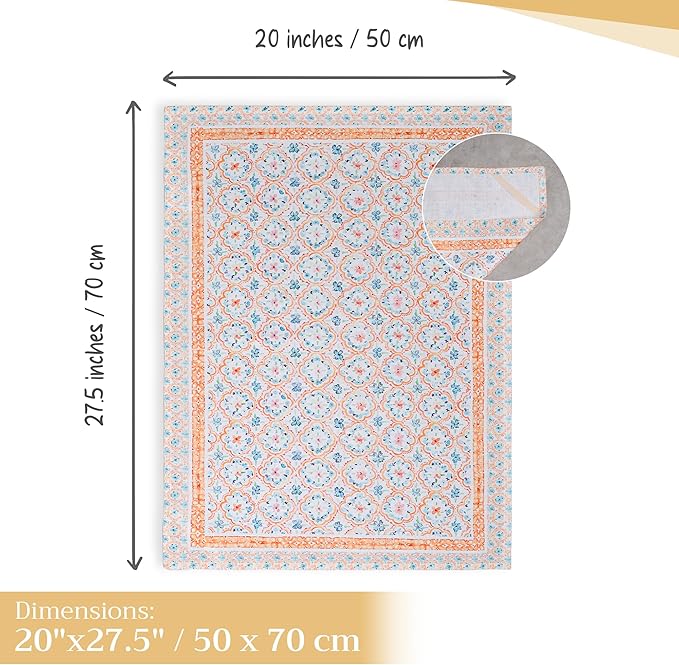 Maison d' Hermine Kitchen Towels Set of 2 100% Cotton 27.50" x 20" Reusable Cloth Tea Dish Towels Absorbent with Hanging Loop for Kitchen, Dining, Cocktail Parties Spring/Summer (Summer Whisper)