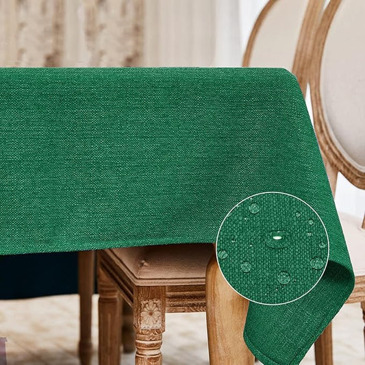 BALCONY & FALCON Rectangle Tablecloth，Washable Wrinkle Resistant and Water Proof Table Cloth, Decorative Linen Fabric Tablecloths for Dining, Parties, Kitchen, Wedding and Outdoor Use