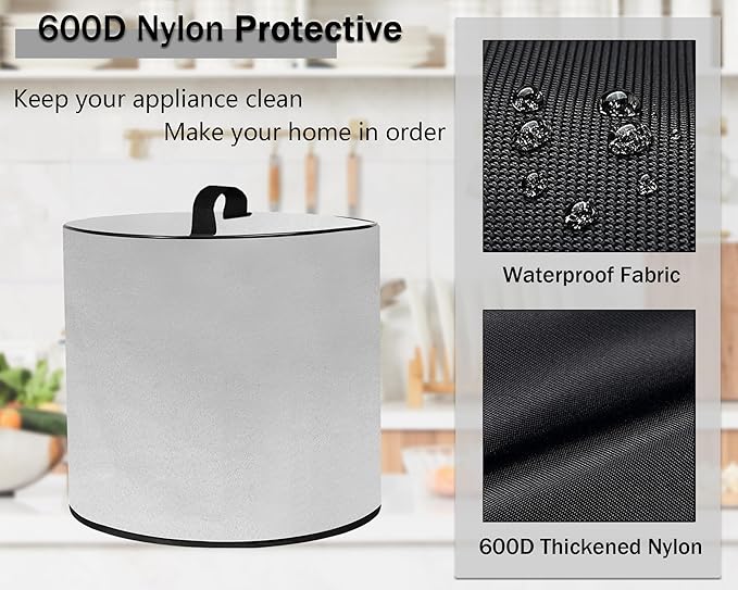 Dust Cover with 6 Quart Instant Pot, Heavy Duty Waterproof Pressure Cooker Cover for Instant Pot Duo 7-in-1 Electric Pressure Cooker/InstantPot Pro 6QT SlowCooker/InstantPot Duo Plus SlowCooker