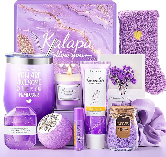 Christmas Gifts for Women, Unique Birthday, Valentines, Galentines, Mothers Day Gift for Women, Mom Her, Wife, Teacher, Best Friend, Girlfriend, Sister, Coworker (Lavender)
