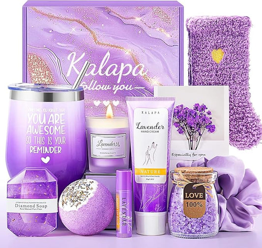 Christmas Gifts for Women, Unique Birthday, Valentines, Galentines, Mothers Day Gift for Women, Mom Her, Wife, Teacher, Best Friend, Girlfriend, Sister, Coworker (Lavender)