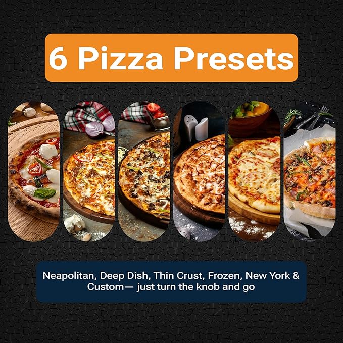 Equator ELECTRIC PIZZA OVEN Multi Program w/Baking Stone Countertop 0.5cf 110V for Home