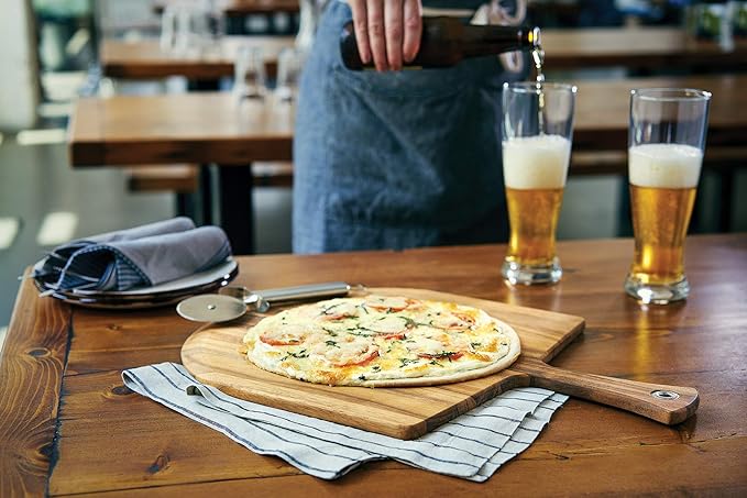 Ironwood Gourmet Napoli Pizza Peel, Acacia Wood 14 x 20 x 0.5 Inches