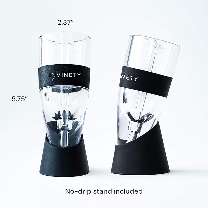 Wine Aerator | Upgraded 3 Level Aeration | All In One Diffuser, Decanter and Oxygenator | Enhance Wine Flavors