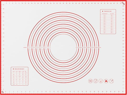 BlueBark 1 PCS - 24"L x 16"W Non-stick Silicone Baking Mat for Pastry & Dough, Sourdough Bread Making Tools, Kitchen Counter, Cooking Enthusiasts