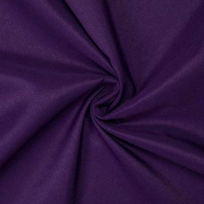Gee Di Moda Rectangle Tablecloth - 90 x 132 Inch Purple Table Cloth for 6 Foot Table with Floor-Length Drop - Heavy Duty Washable Fabric - 6 Ft Buffet Table, Holiday Party, Wedding & Baby Shower