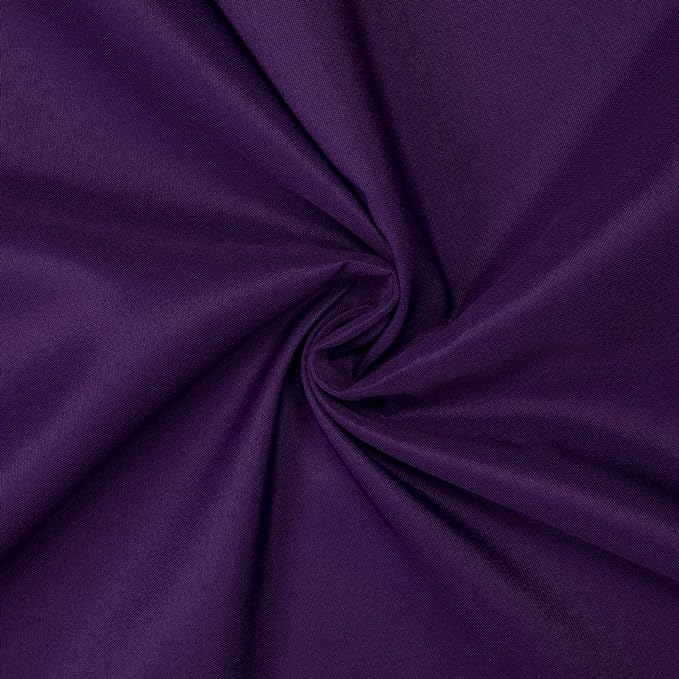 Gee Di Moda Rectangle Tablecloth - 70 x 120 Inch Purple - Heavy Duty Washable Polyester - For 6 or 8 Foot Rectangular Table