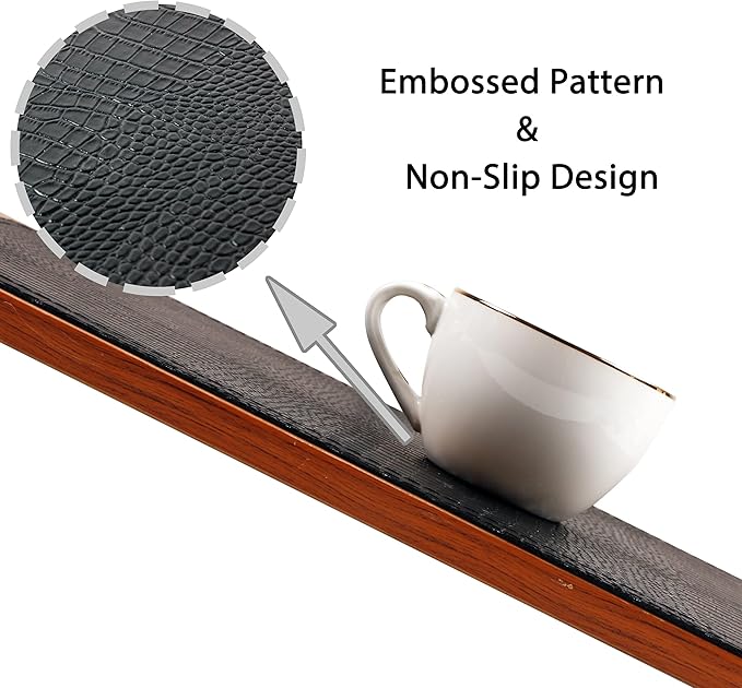 Jovono Faux Leather Hardboard Placemats, Set of 8 PU Table Mats, Easy to Clean, Heat & Stain Resistant for Office Conference Table, Dining Home Decor