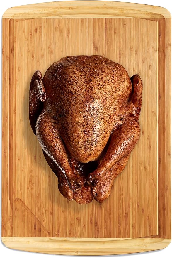 30 x 20 Organic Extra Large Cutting Board with Lifetime Replacements – Wood Bamboo Chopping Board - Wooden Butcher Block Cutting Board for Carving Turkey, Grilling Brisket and BBQ - by Greener Chef