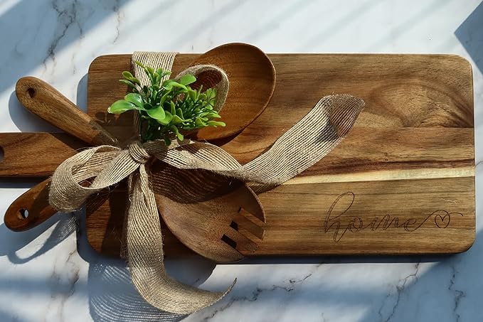 Housewarming Gifts New Home, New Home Gift Idea, First Home Gift, Gift for Home, New House Warming Gift for Homeowner Kitchen Gifts Apartment Closing Gift for Clients, Wooden Cutting Boards Gift Set