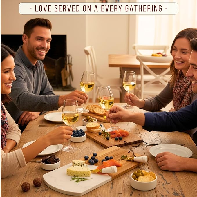 Personalized Charcuterie Board Gift Set – Acacia & Marble Cheese Board with Utensils, Custom Wedding & Housewarming Gifts for Couples, Christmas, Bridal Shower or Engagement Gift for Women & Men