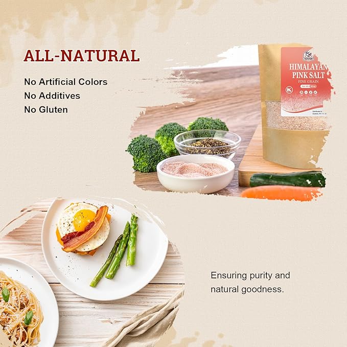 52USA Himalayan Pink Salt Fine, Fine Ground Table and Cooking Salt, 16oz (1 Pound), 100% Real, Pure, Unrefined Himalayan Pink Salt, 80+ Minerals and Electrolytes, Pink Himalayan Sea Salt