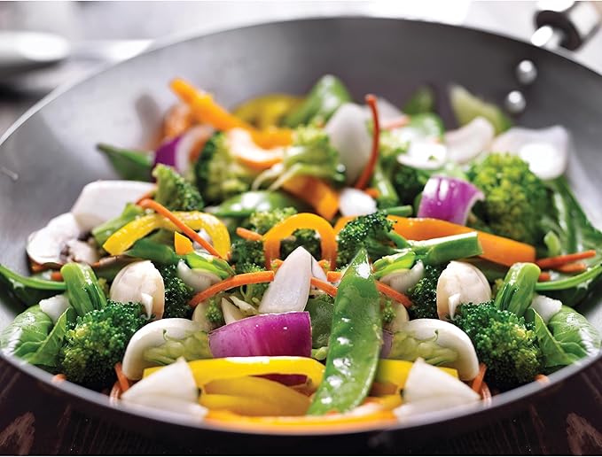 Helen's Asian Kitchen Wok, Carbon Steel, 8-Inch, for Single-Serve or Smaller Portions