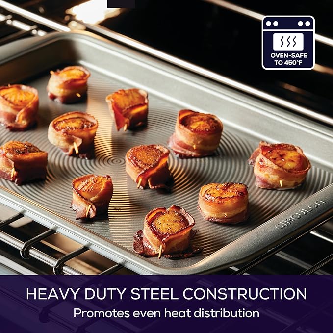 Circulon Nonstick Bakeware, Nonstick Cookie Sheet / Baking Sheet - 10" x 15", Gray