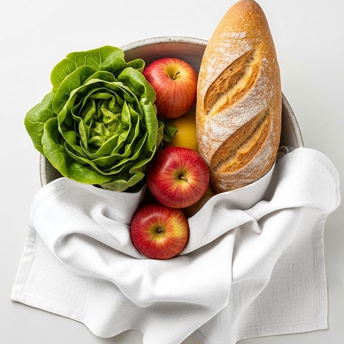 Flour Sack Towels | Tea Towel for Crafts| Kitchen Dish Cotton Blank Towel for Embroidery| Baking Bread Proofing Linen Cover| Thick Absorbent Quick Dry| 50 Pack 18"x 28" White