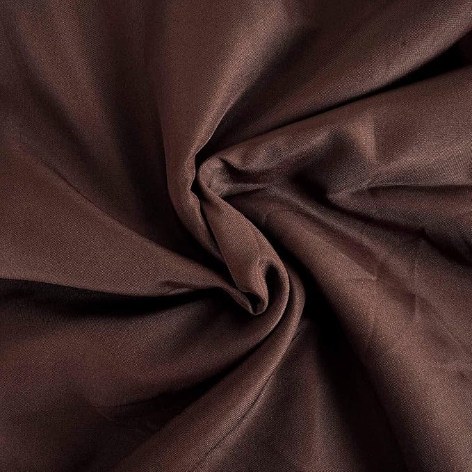 LinenTablecloth 60 x 102-Inch Rectangular Polyester Tablecloth Chocolate