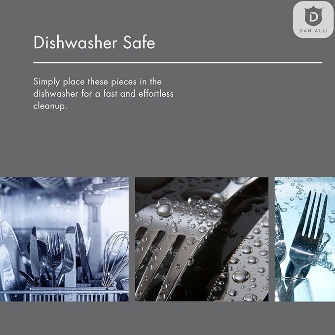 Modern Silverware Set, 18/10 Stainless Steel Flatware, Mirror Finish, Dishwasher Safe, Elegant Cutlery for Home and Dining, Built to Last (40-Piece, Imperial)