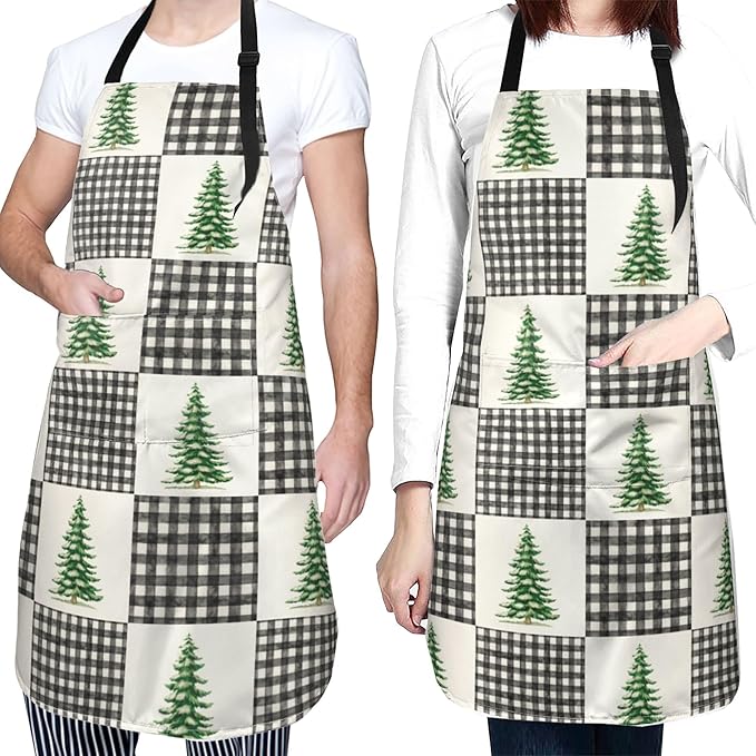 Funny Animal Apron with 2 Pockets Waterproof for Men Women Kitchen Garden Decor