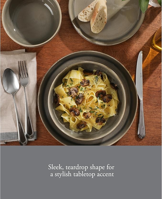 Gibson Elite 20 Piece Flatware Mirror Polish Silverware Set - Stainless Steel Utensils - Forks, Spoons, Knives