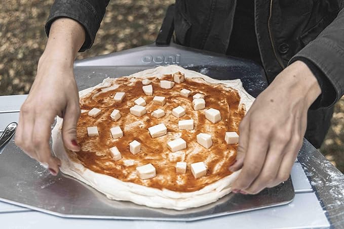 ooni 14" Pizza Peel Turning Peel 14" Bamboo Serving Pizza Peel - Essesntial Pizza Oven Accessories Bundle