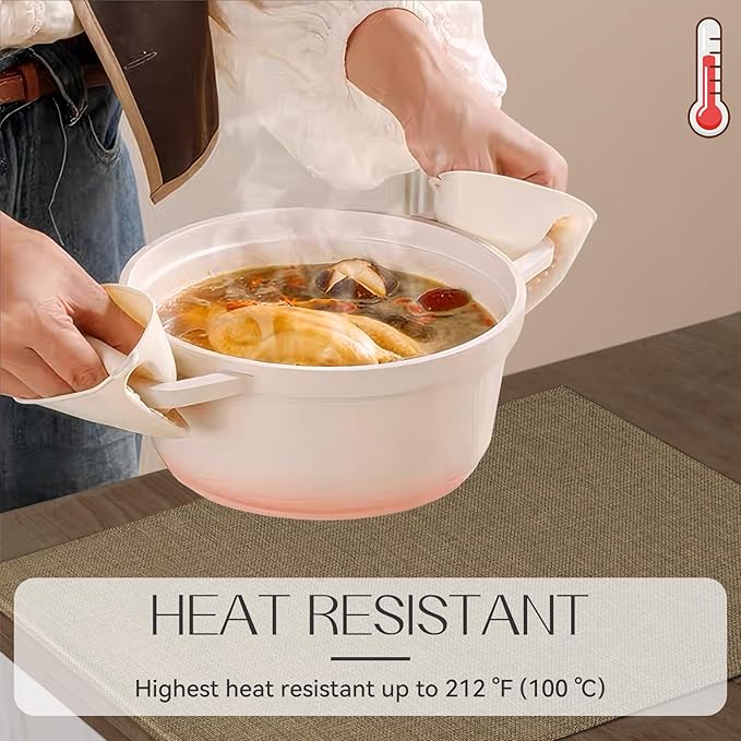 Romanstile Cloth Placemats Set of 4-12 x 18 Inch, Heat Resistant Double Layered Thickened Burlap Place Mats, Washable Faux Linen Farmhouse Table Mats for Kitchen/Dining/Party/Outdoor, Khaki