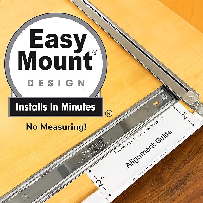 LYNK PROFESSIONAL® Pull Out Spice Rack Organizer for Inside Kitchen Cabinets - 4-3/8 inch Wide - Slide Out Drawer – Chrome Sliding Spice Cabinet Organization Shelf Racks - 1 Tier