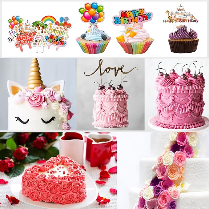 Cake Decorating Supplies Kit Tools 356pcs, Nifogo Baking Accessories with Cake Turntable, Pastry Piping Bag, Piping Icing Tips for Beginners