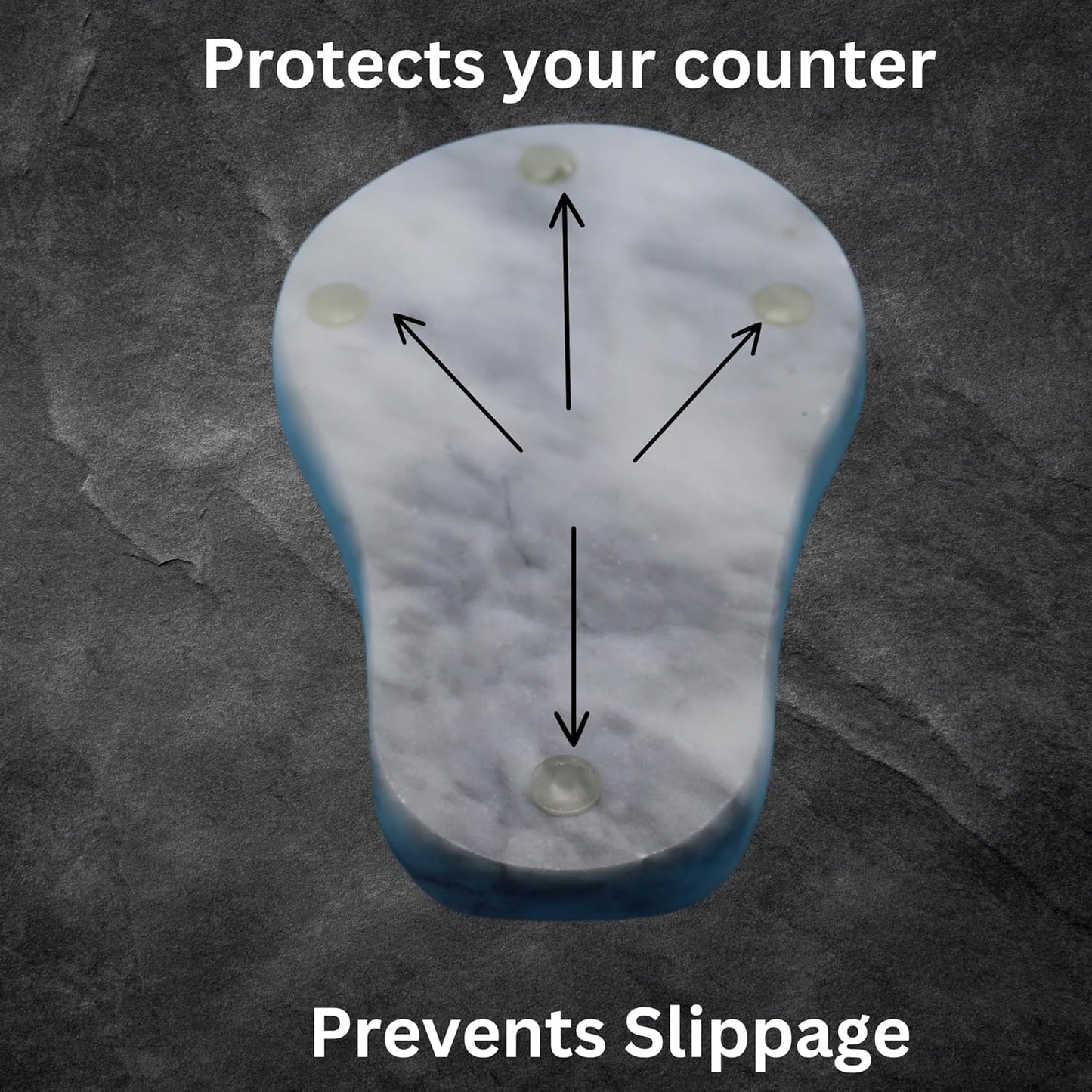 Marble Spoon Rest - Heat-Resistant, Spoon Holder for Stove Top - Kitchen Utensil Holder for Spoon, Ladle, Spatula & Other Accessories