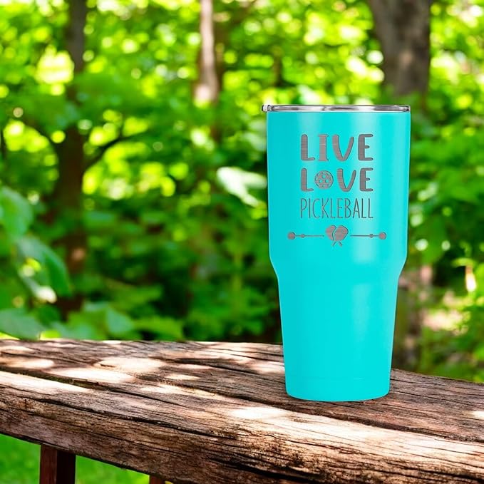 EMM Stainless Steel Coffee Tumblers, Tumbler With Sliding Lid & Silicone Straw, Durable, Spill Proof, Vacuum Insulated Drinkware - Teal